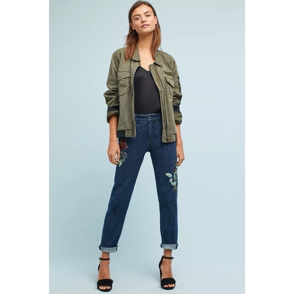 Pilcro & The Letterpress- Mid-Rise Boyfriend Jeans